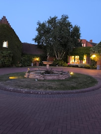 Entrance to reception at manor