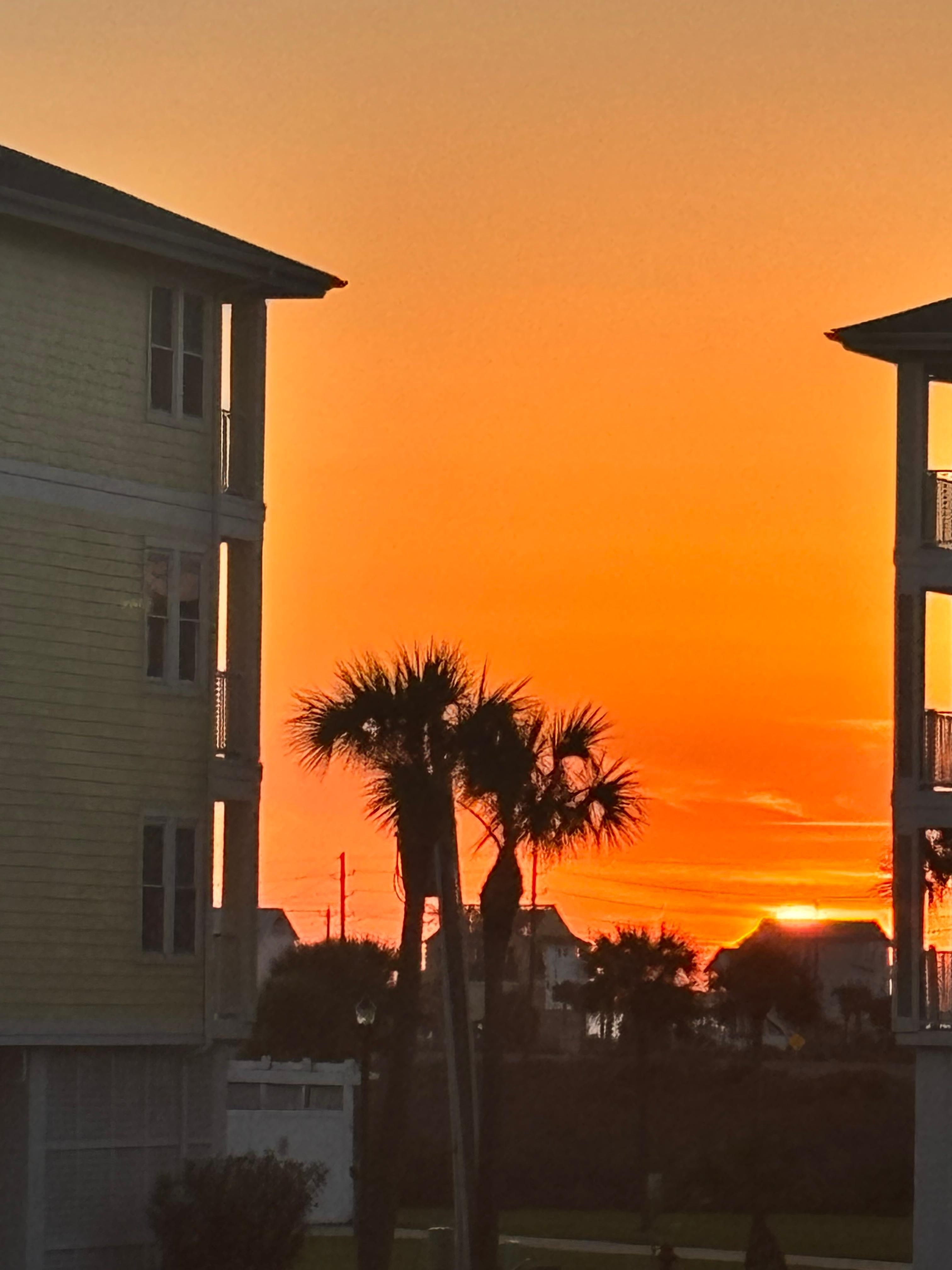 Sunrise from the balcony