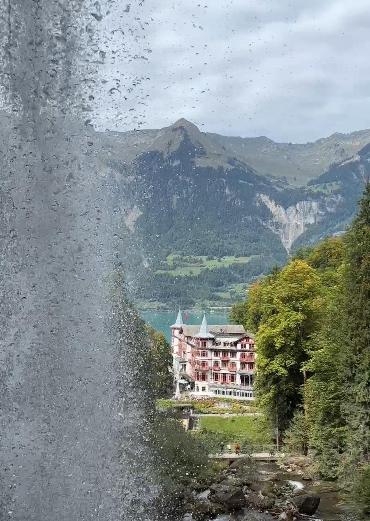 Geissbach Hotel and falls.