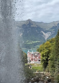 Geissbach Hotel and falls.