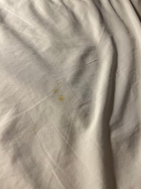 Stained and dirty sheets