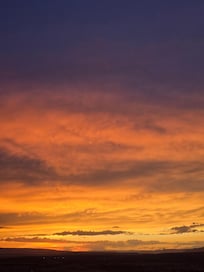 Serious sun set