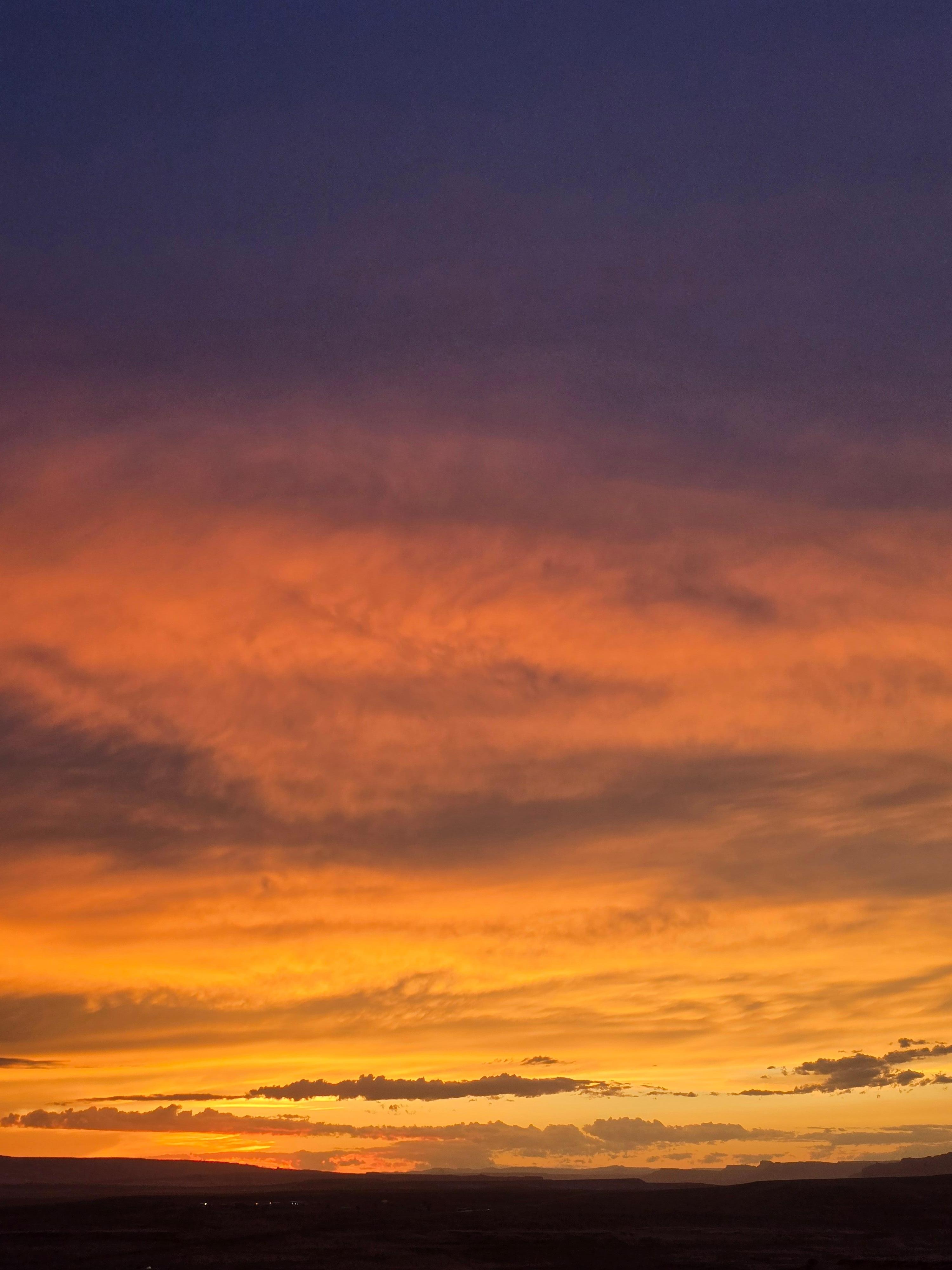 Serious sun set