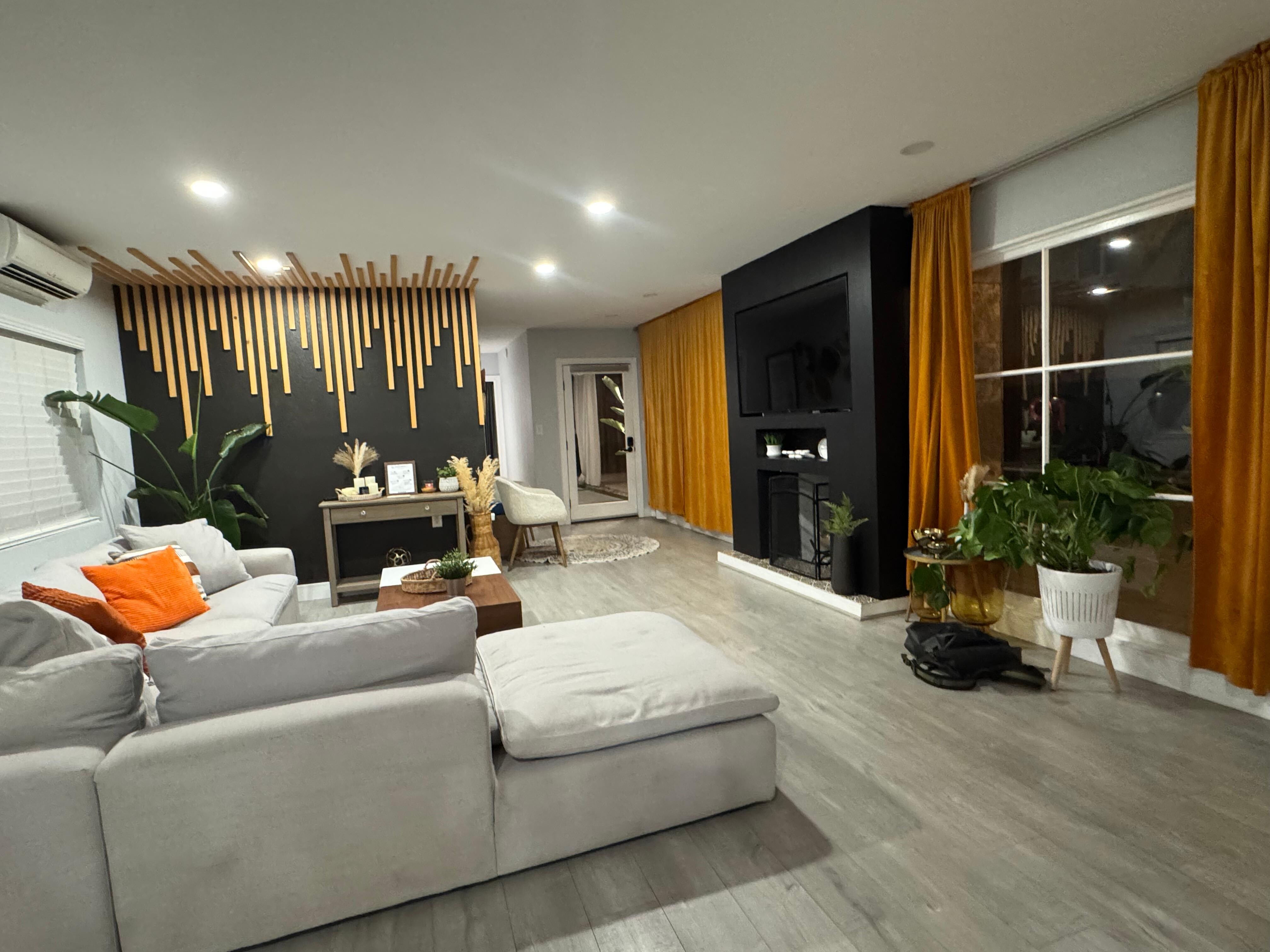 Spacious living area. 