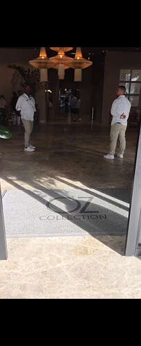 Hotel lobby there's miguel at the left side best doorman ever super attentive