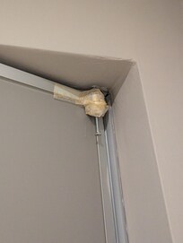 Klebeband in der Dusche