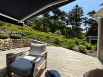 Deck was a great place to hang out, nap, and read.