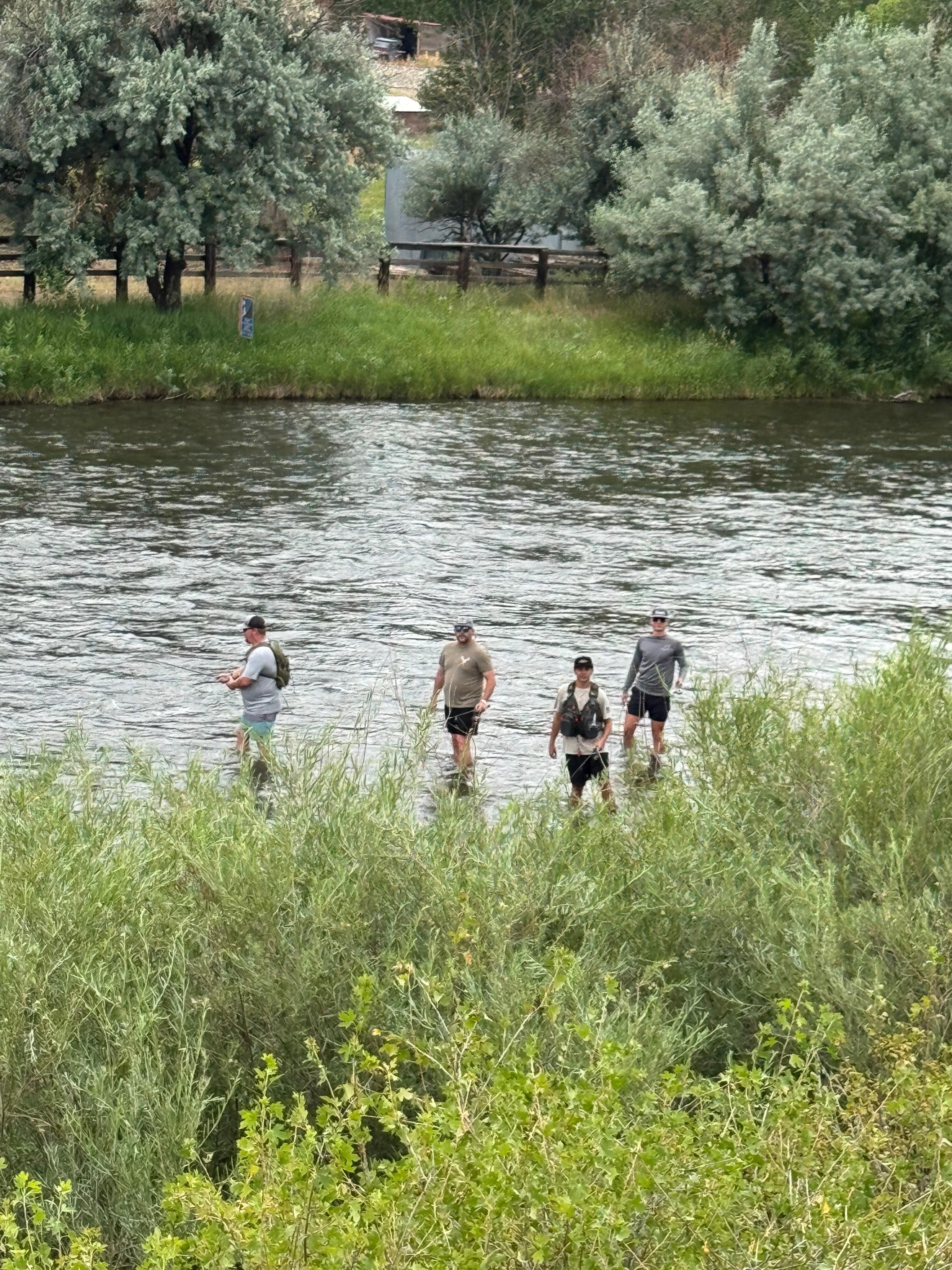 Family fishing just out the back door!