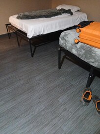 These 2 beds where the only furniture in the room.