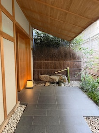 The entrance is very inviting.