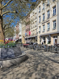 Beautiful Spring Day in front of the Hotel Vauban