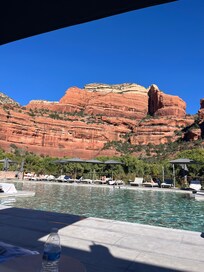 Spectacular view at the pool