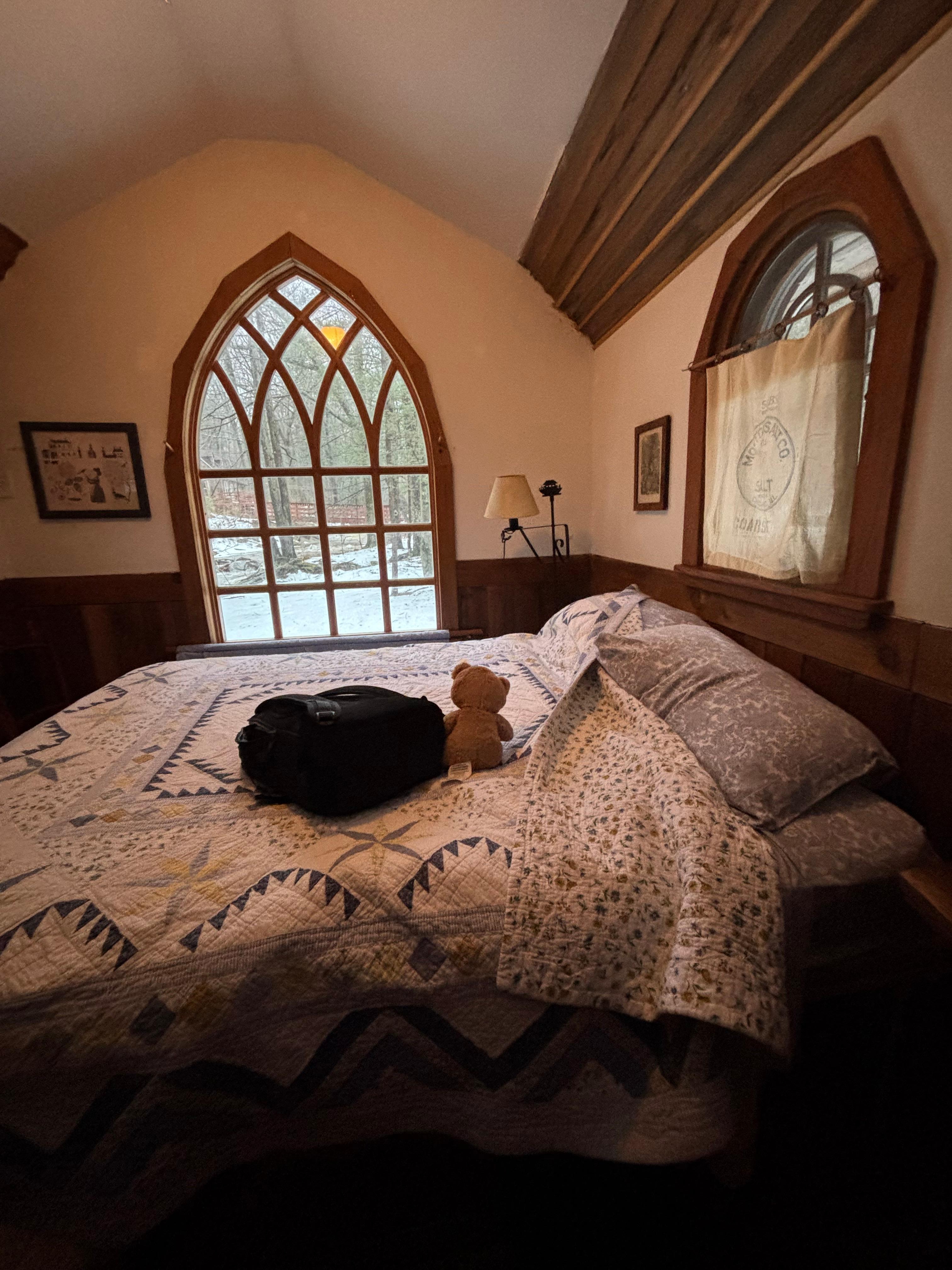 The windows and quilts! ❤️