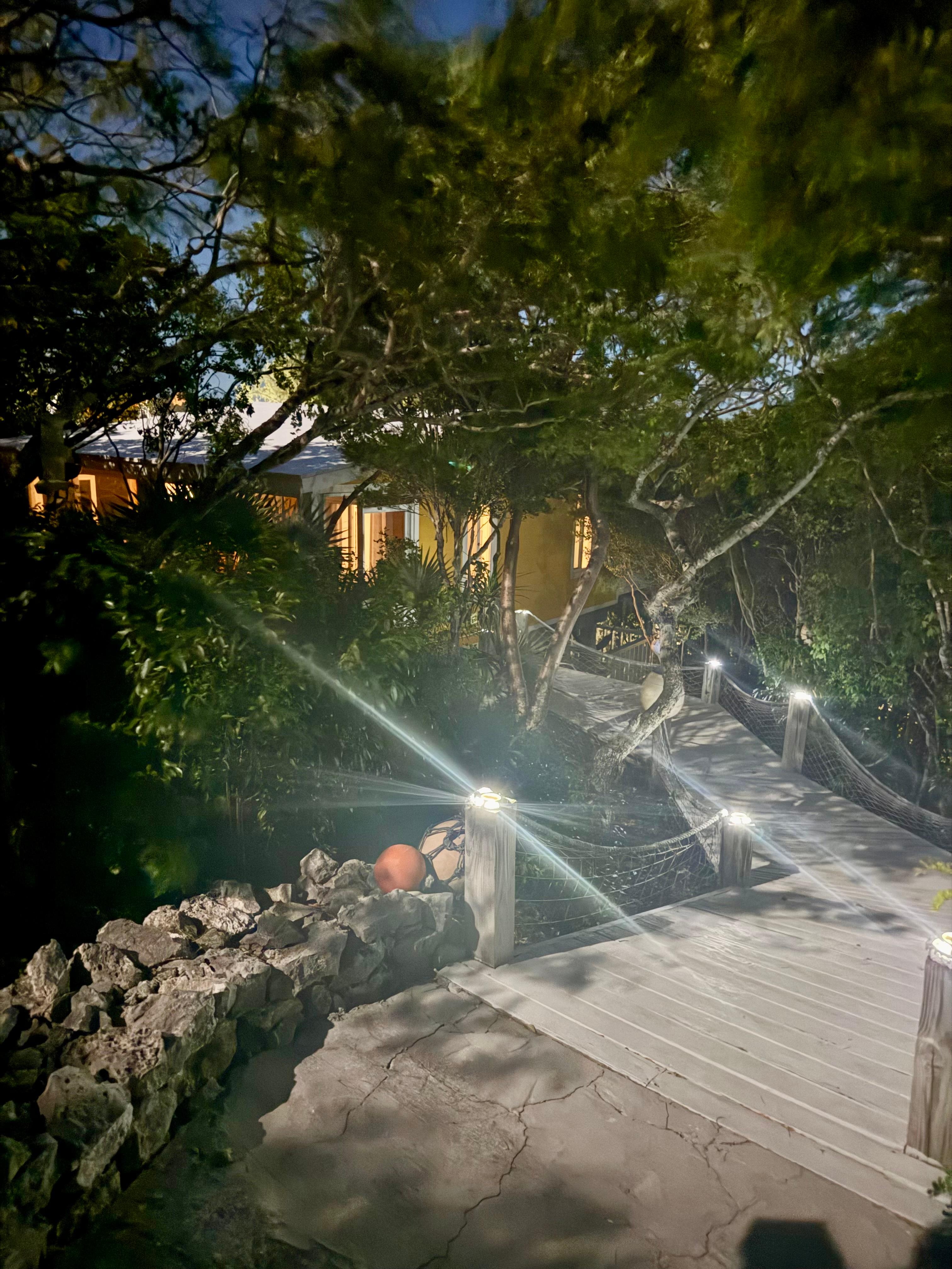 Enchanting walkway to our bungalow.