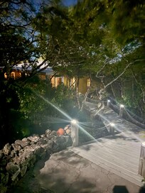 Enchanting walkway to our bungalow.