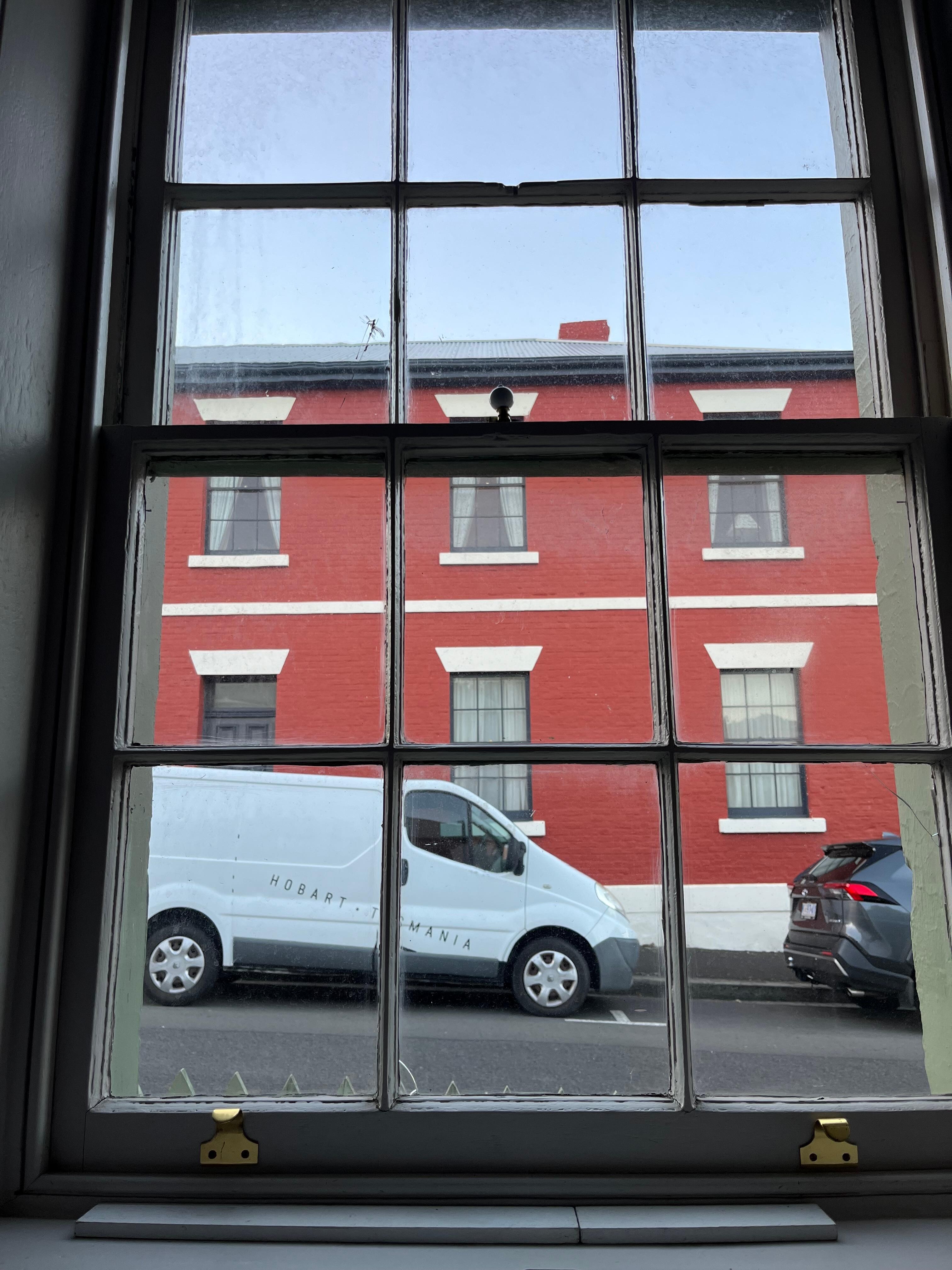 View outside bedroom window