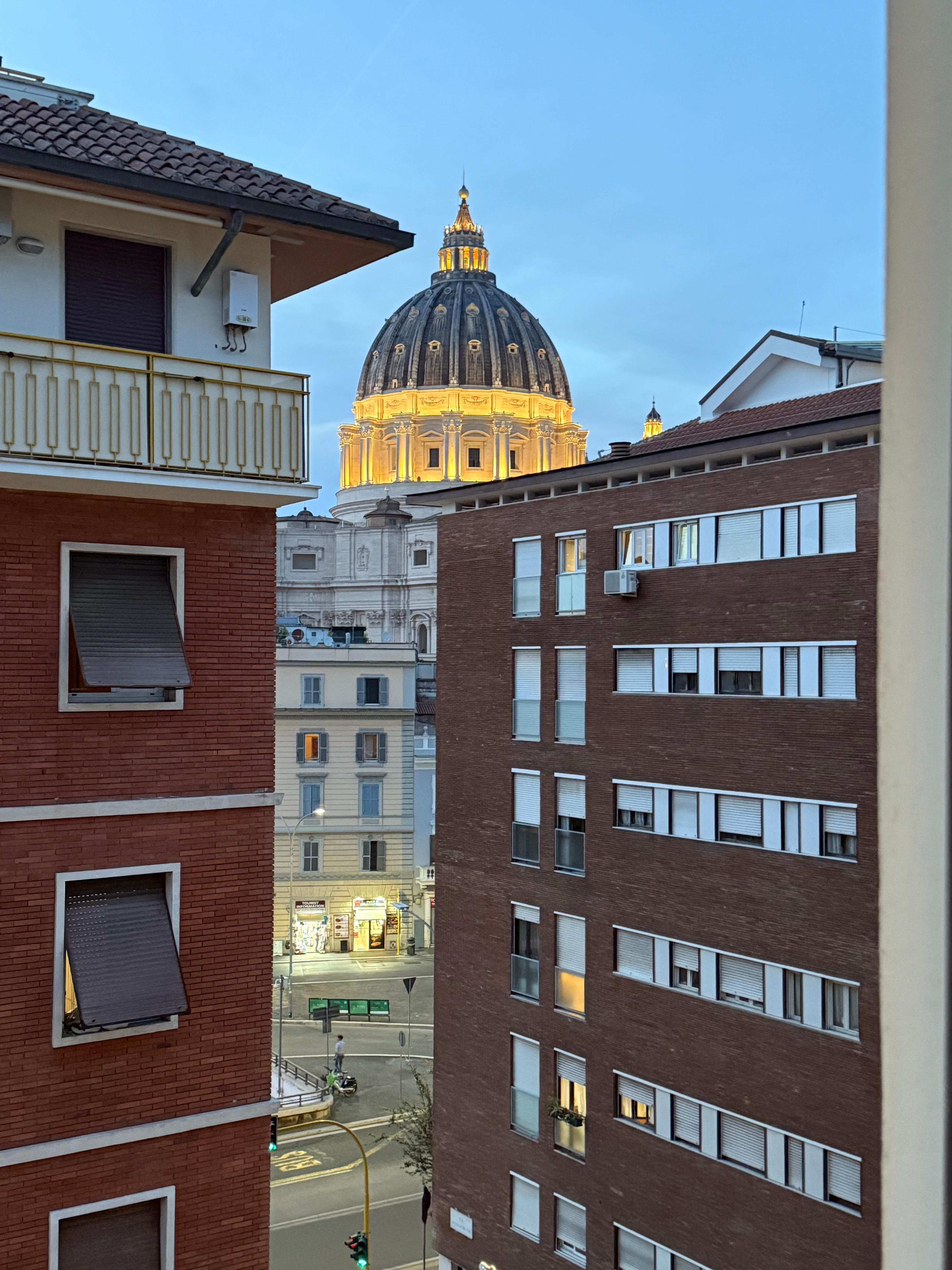 View from balcony of apartment