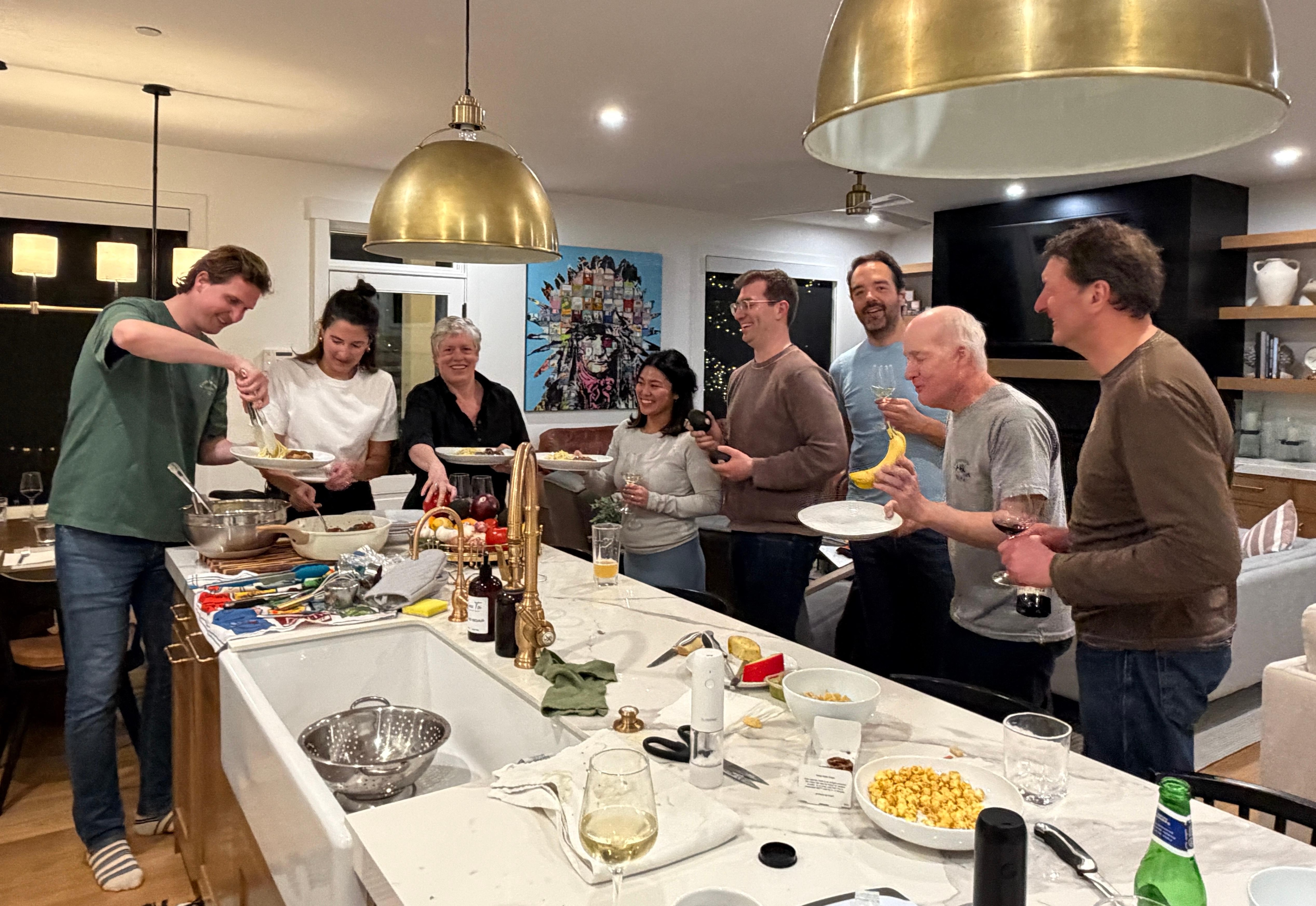 We mostly ate in, cooking experience and sharing around the island was always one of the highlights of our day