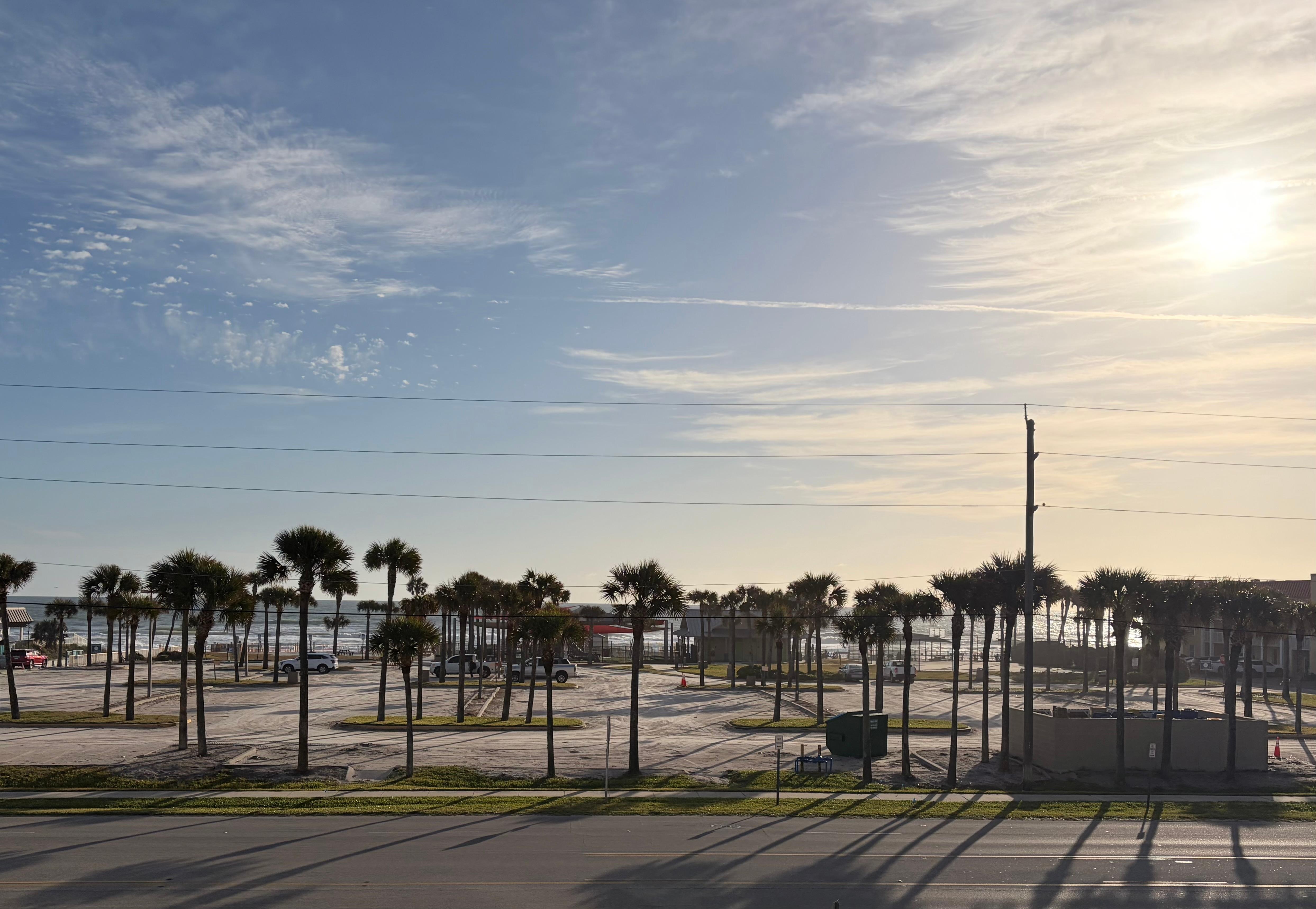 Ocean view from balcony