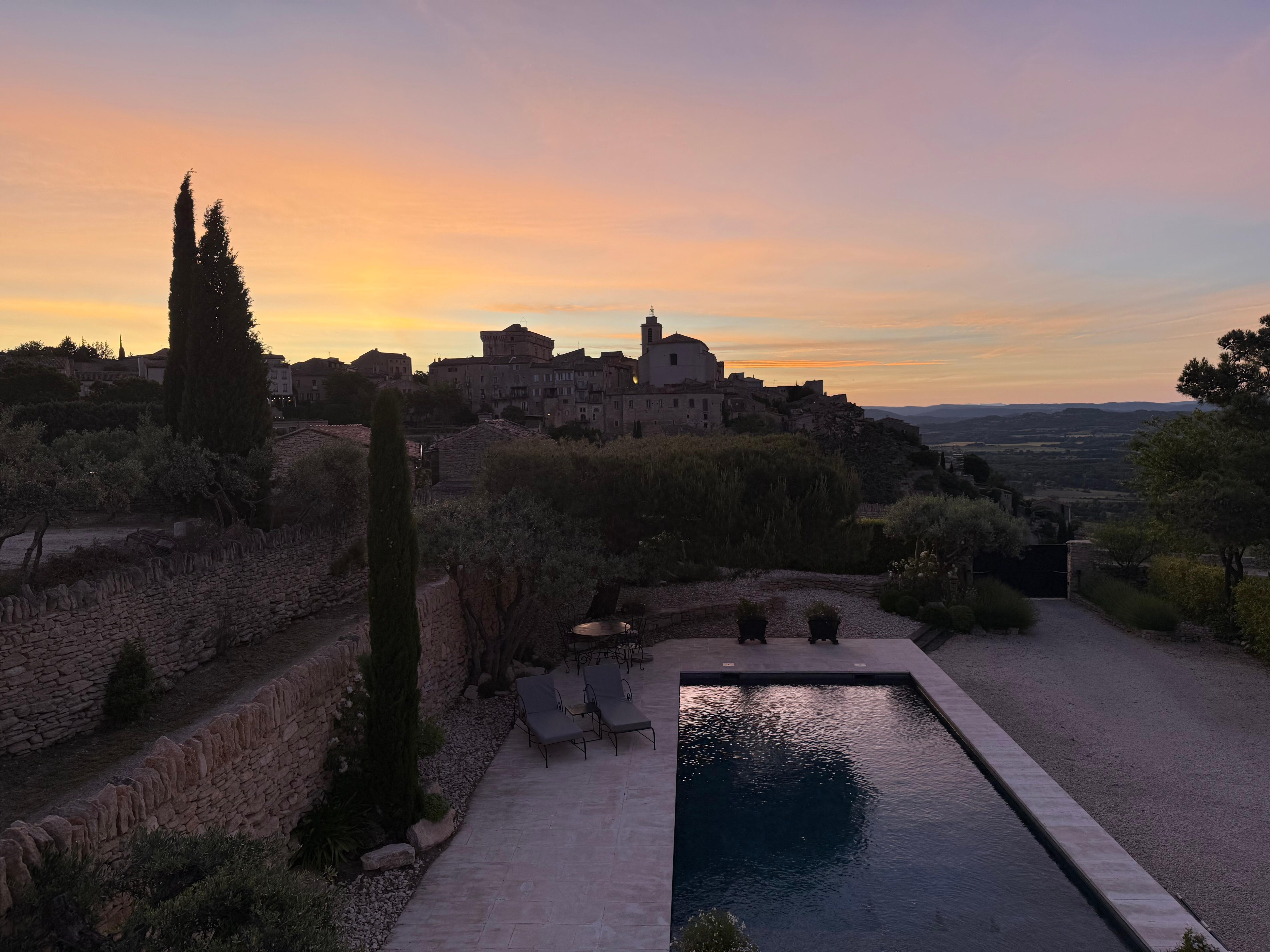 View from Master Bedroom at dawn.