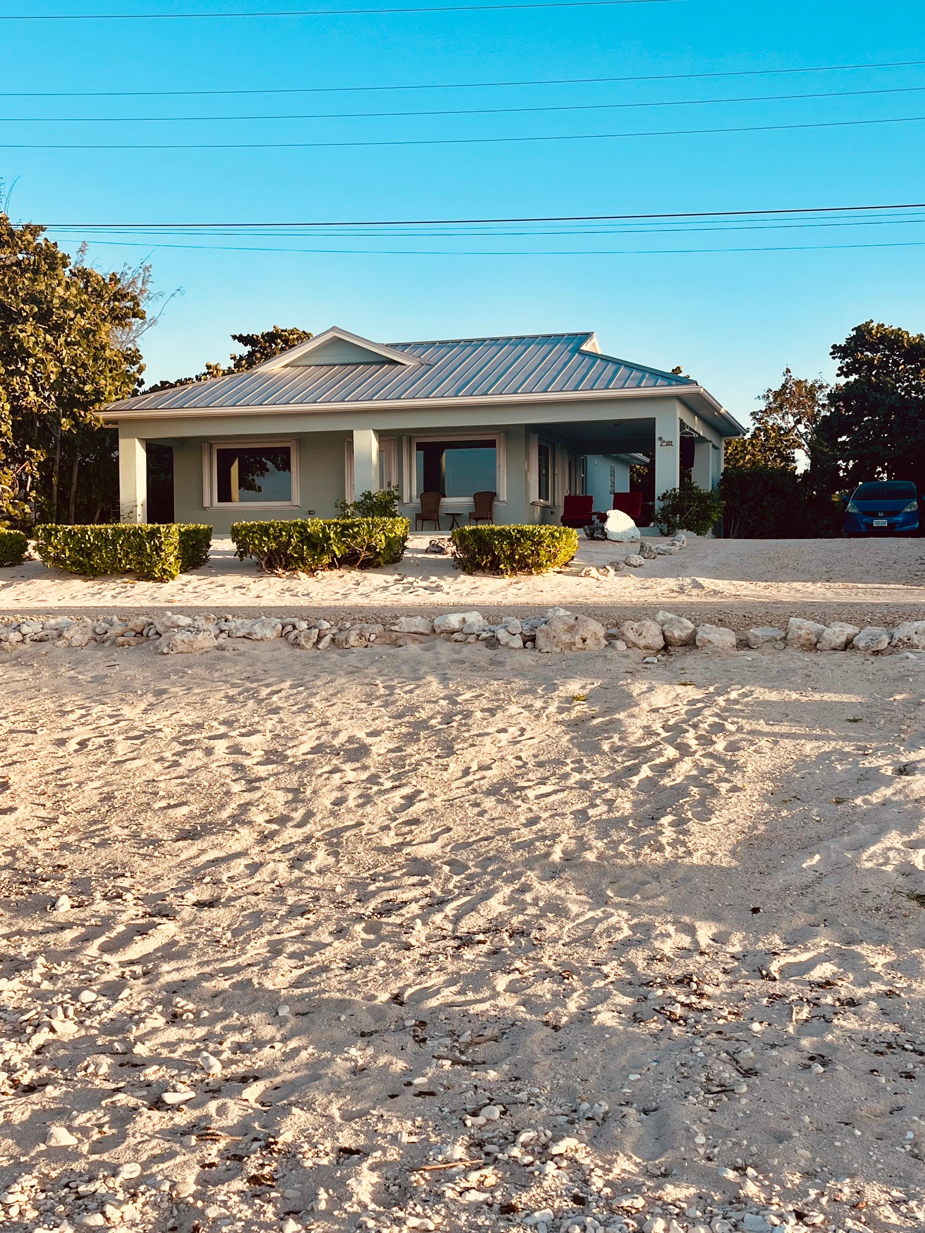 View of the house from the beach