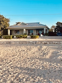 View of the house from the beach
