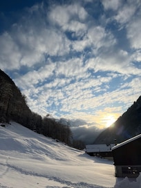 Blick links von Wohnung