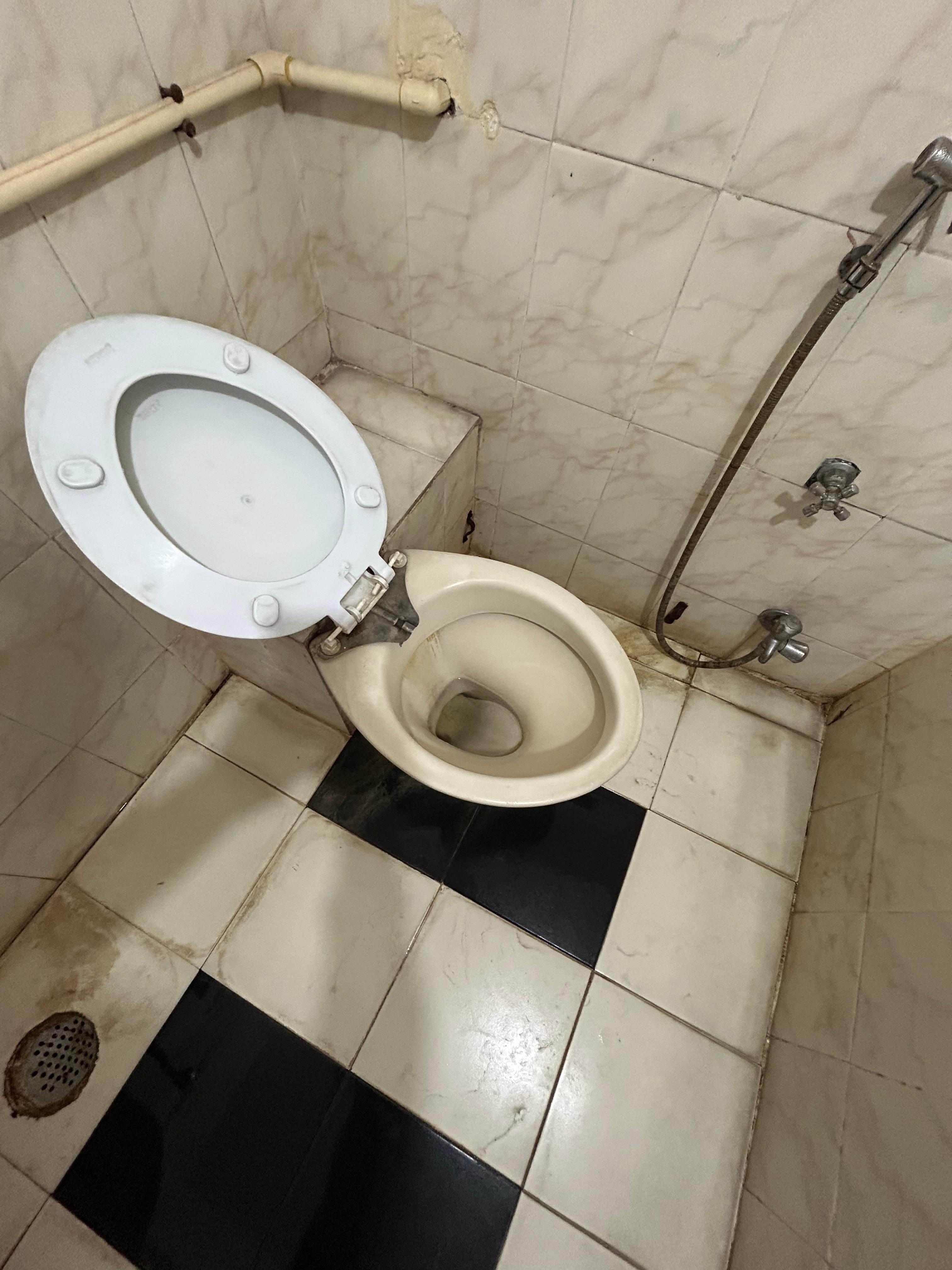 Toilet was horrible worse than govt toilet . 