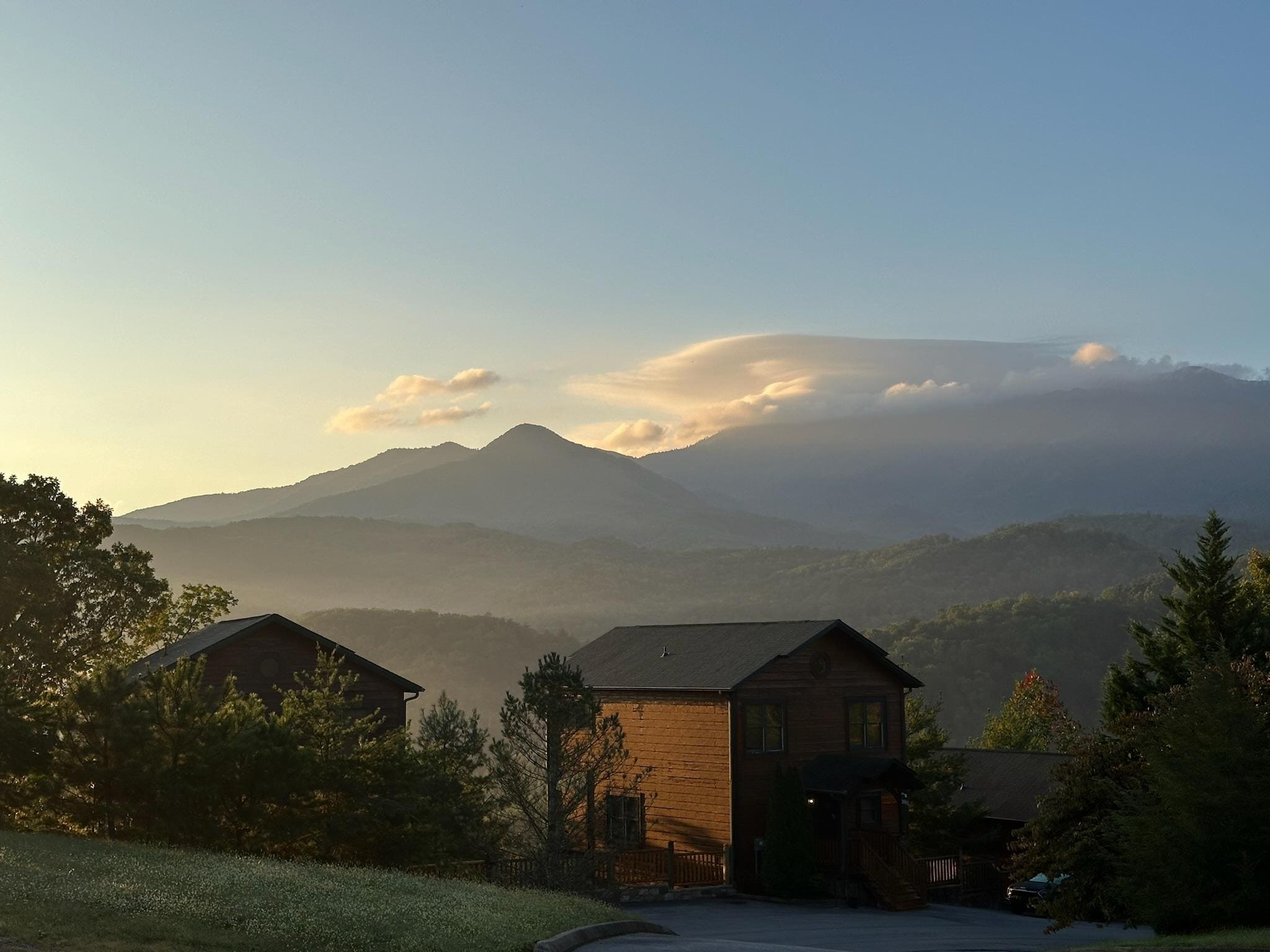 Morning view from the front door