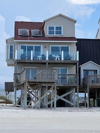 Looking at house from the beach.