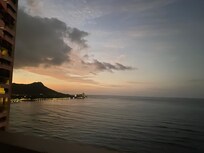 Diamond head at sunset