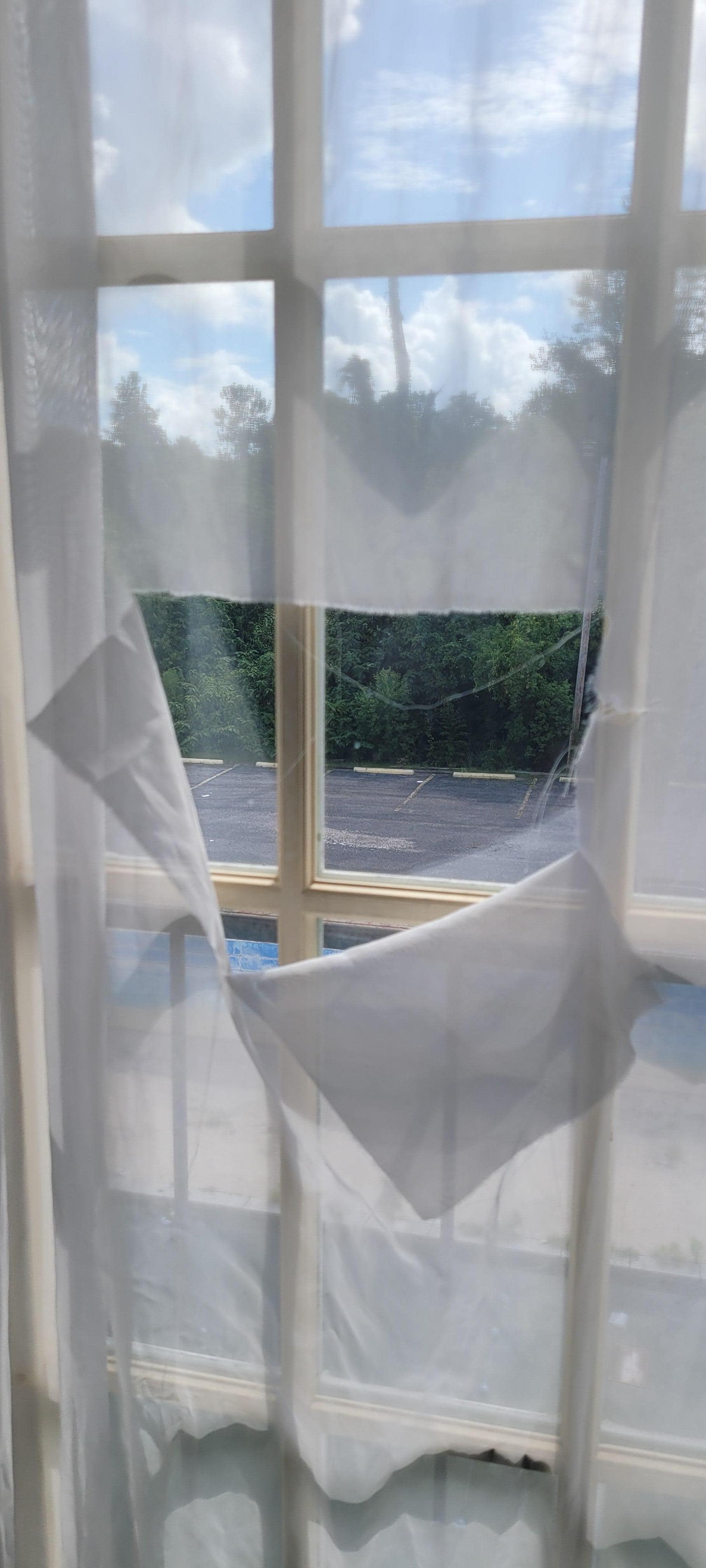 Torn curtains