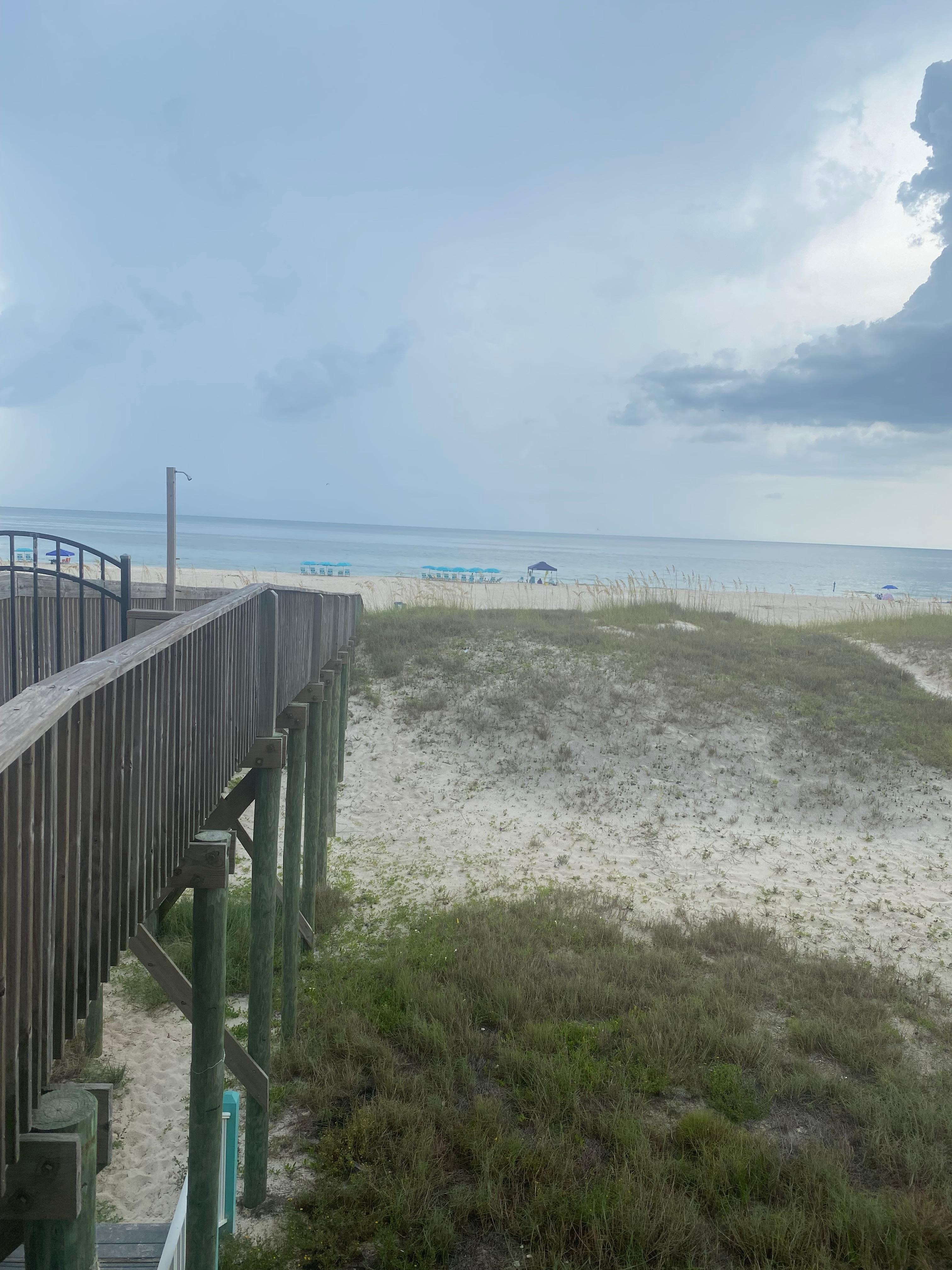 Beach from 1st floor balcony