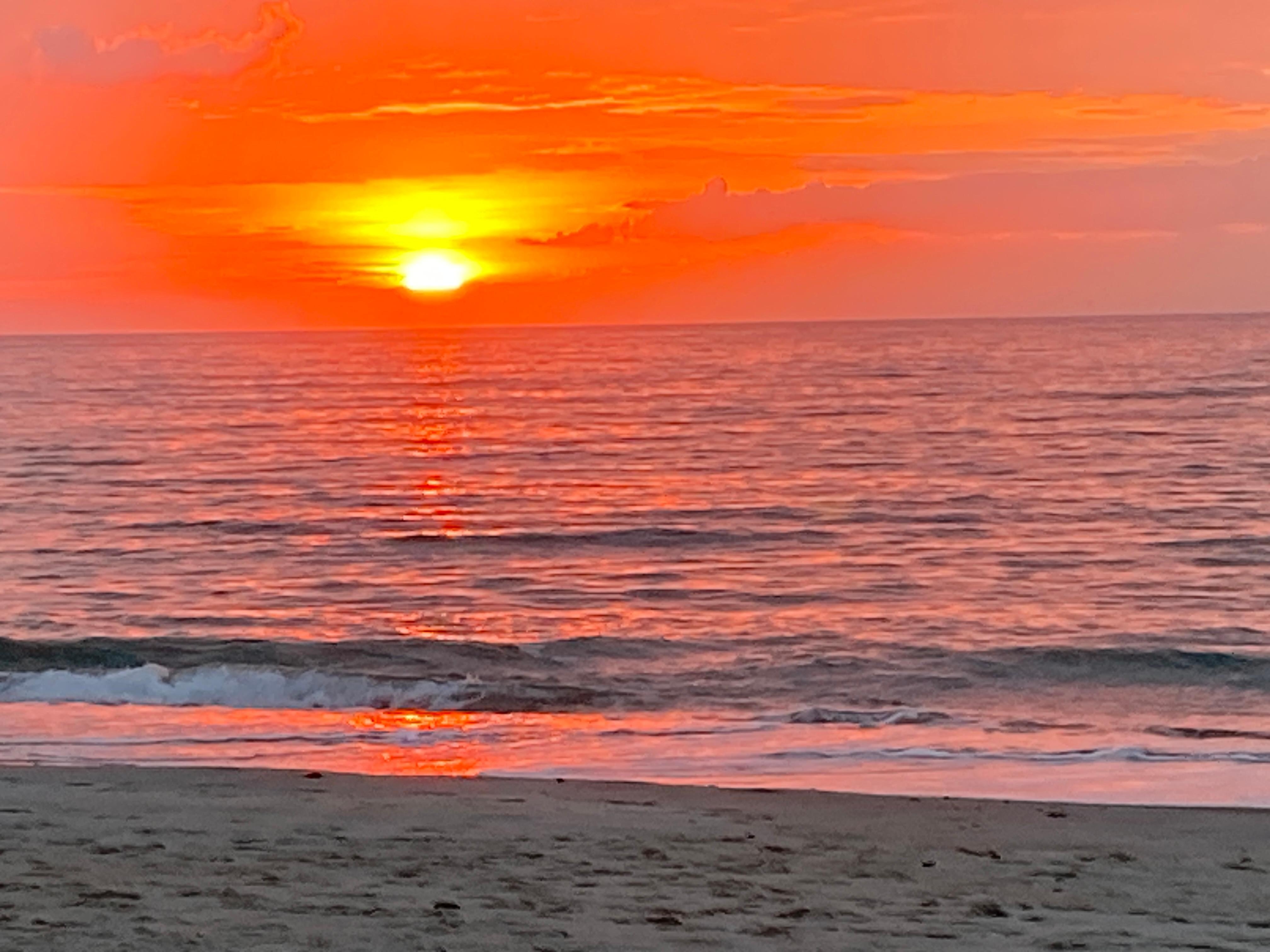 sunrise over the ocean