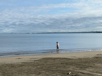 Beach in front of the resort