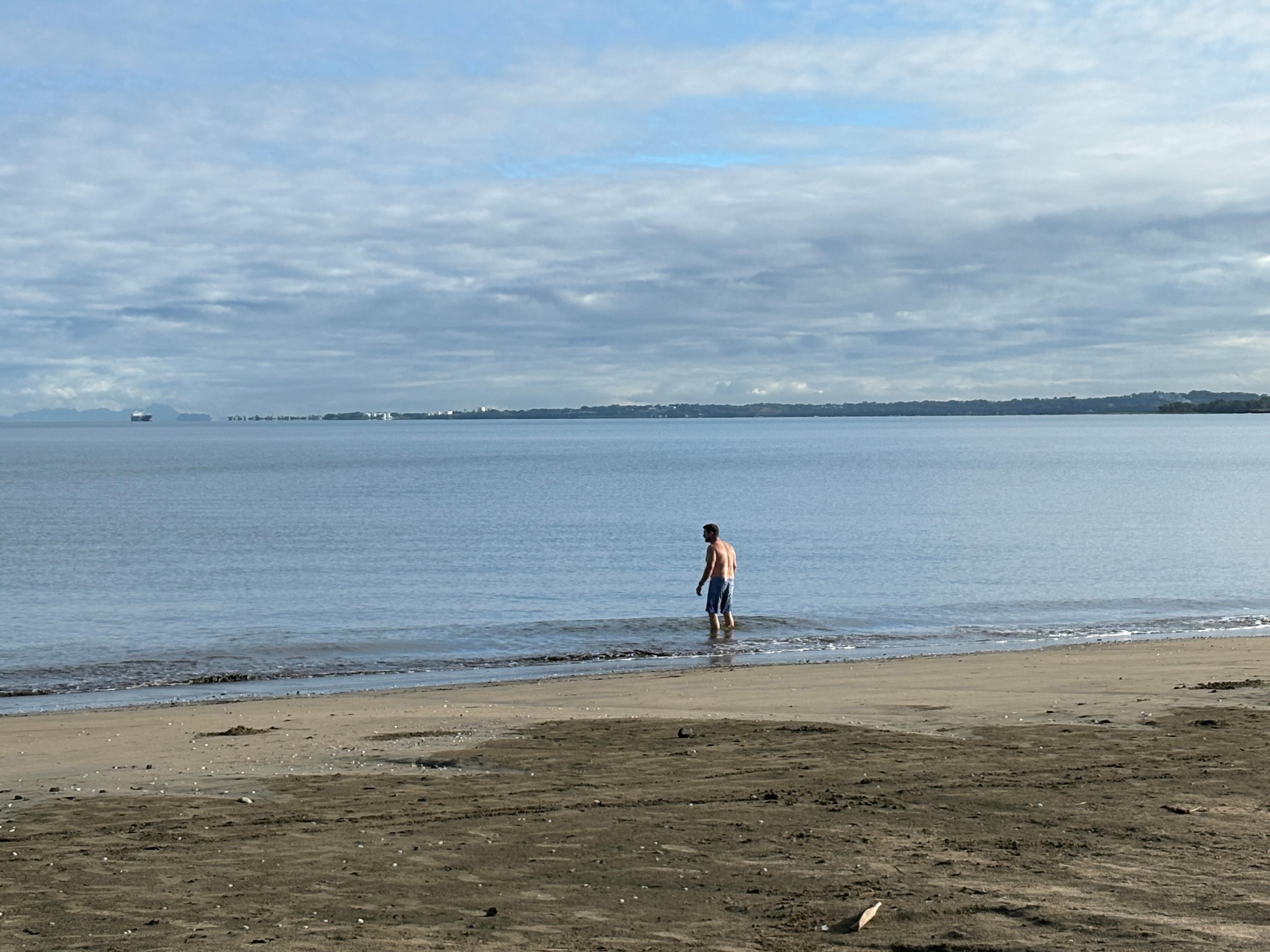 Beach in front of the resort