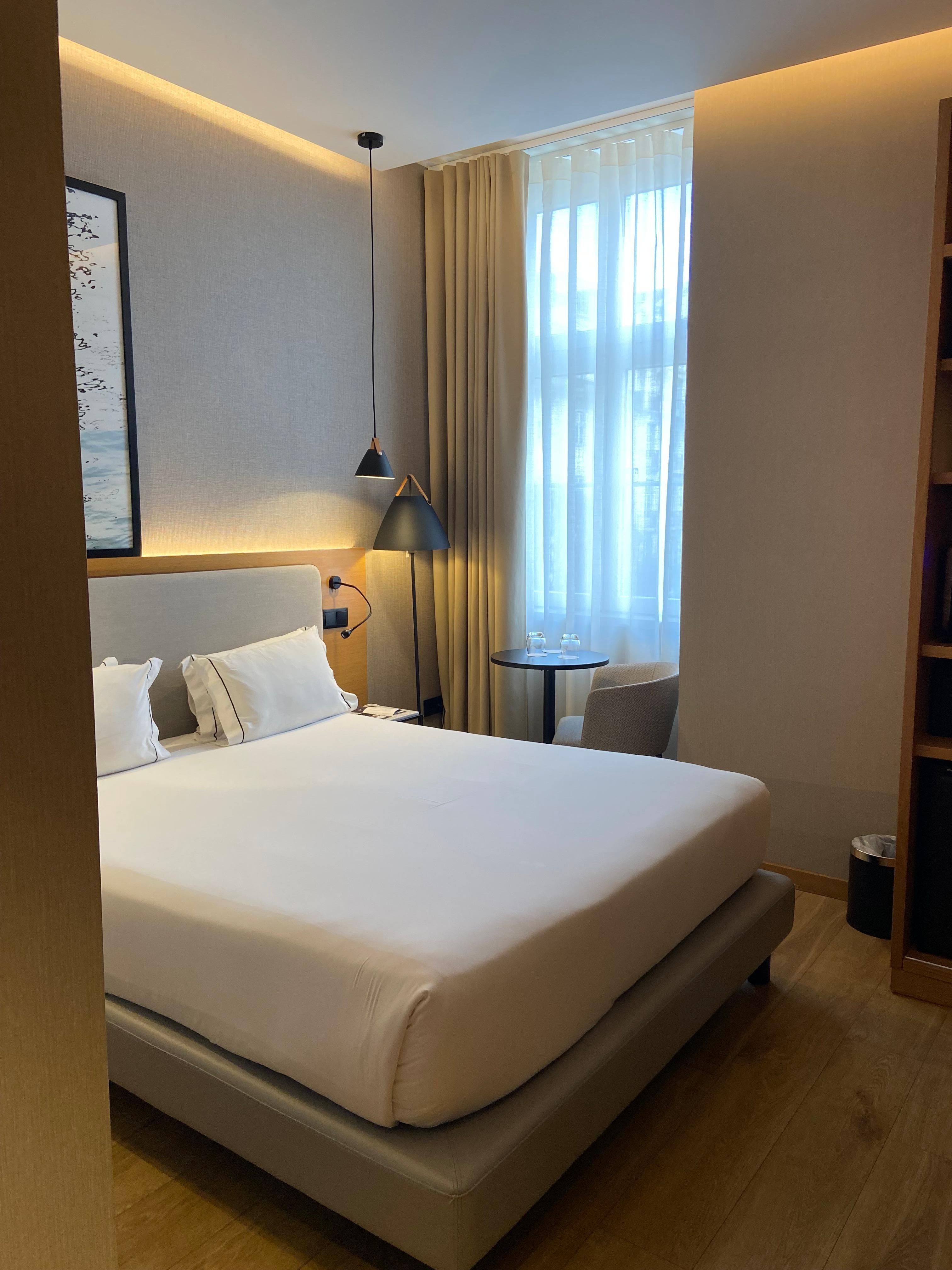 Our room was in the second building!  We loved it.  The window looked out over the plaza