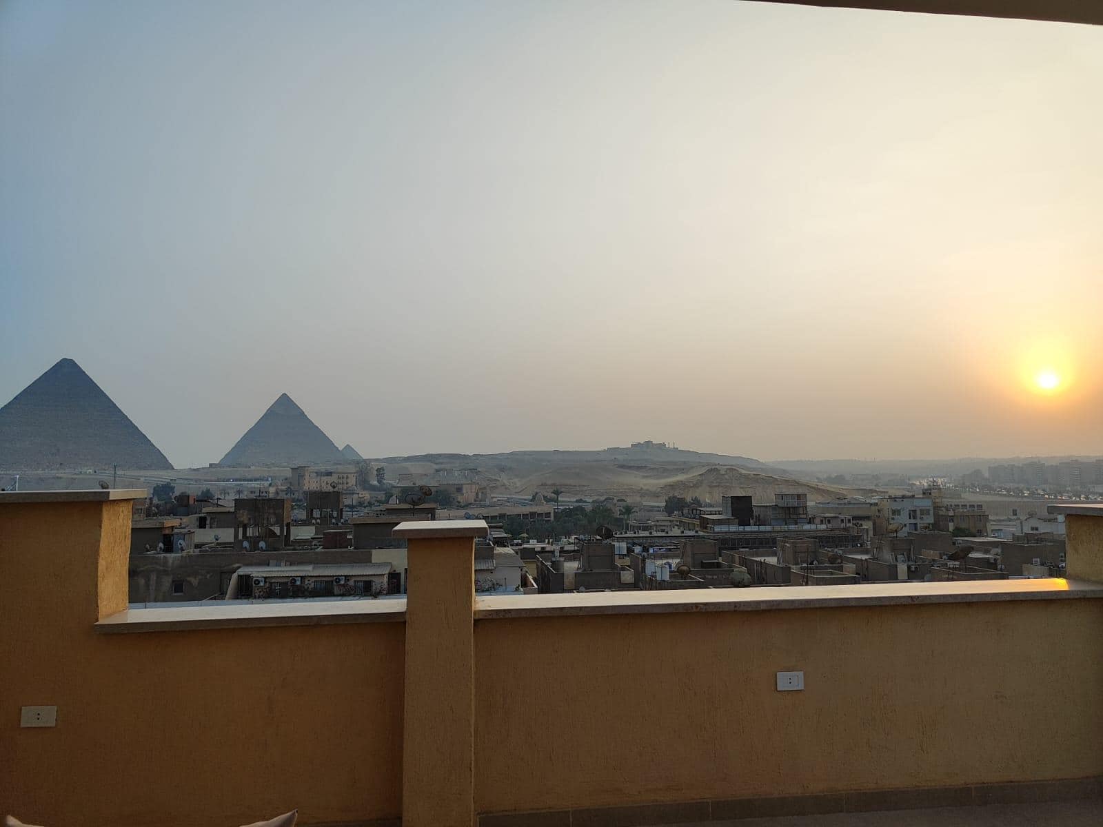 Blick von der Dachterrasse 