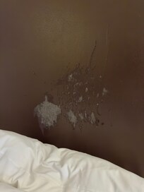 Headboards on both beds were gross