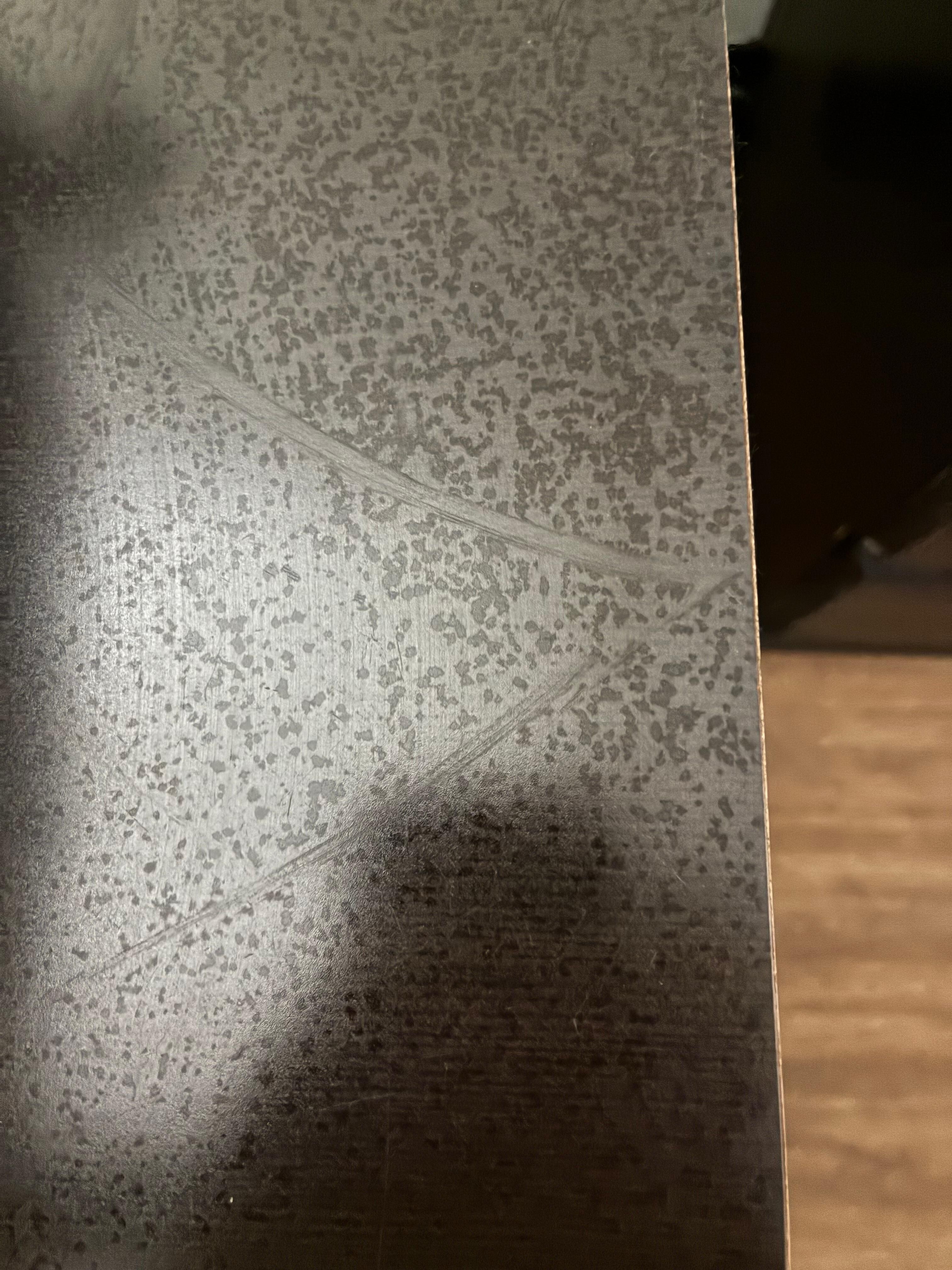 Mold/moisture damage on desk