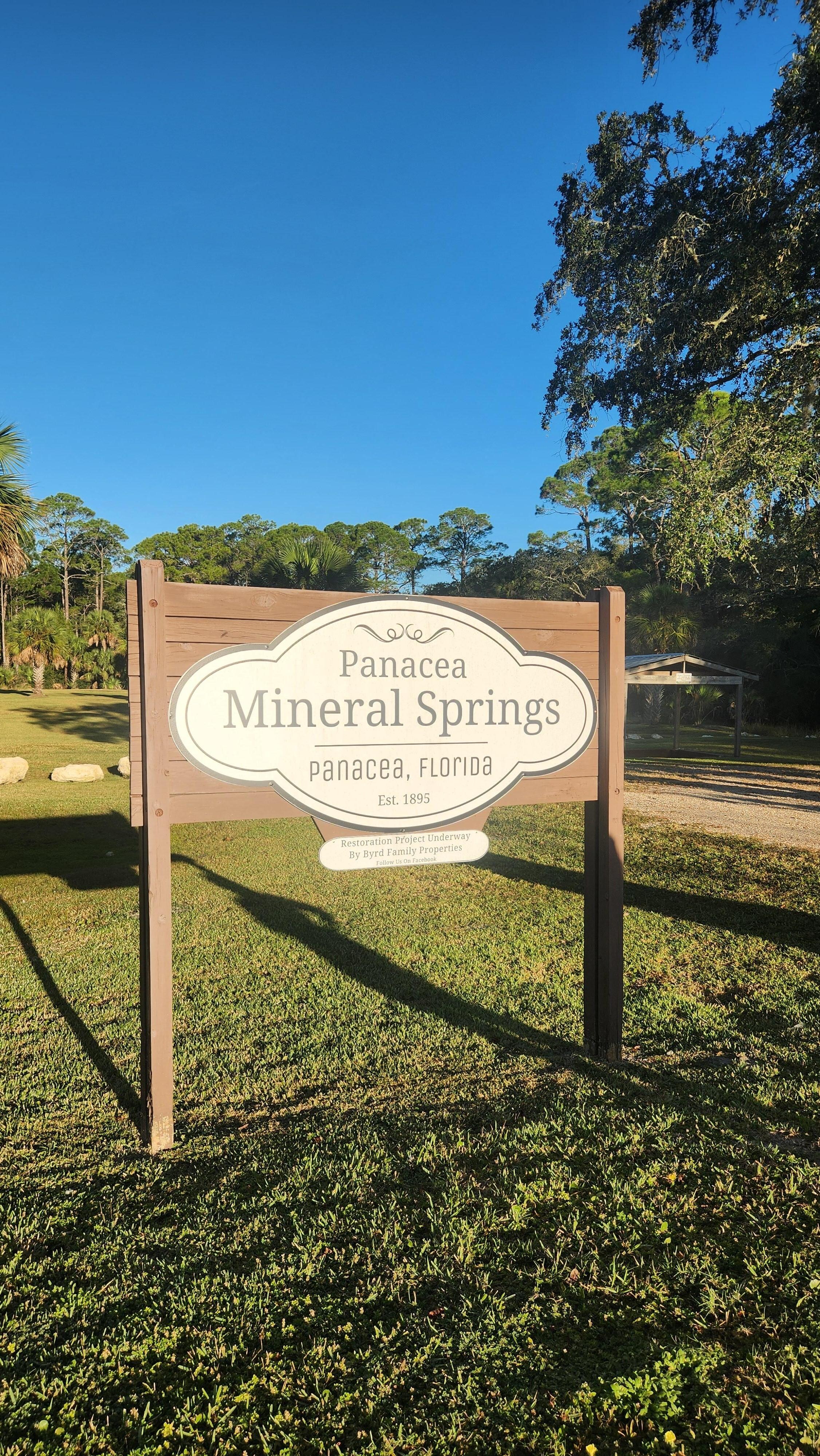 Mineral Springs across the street