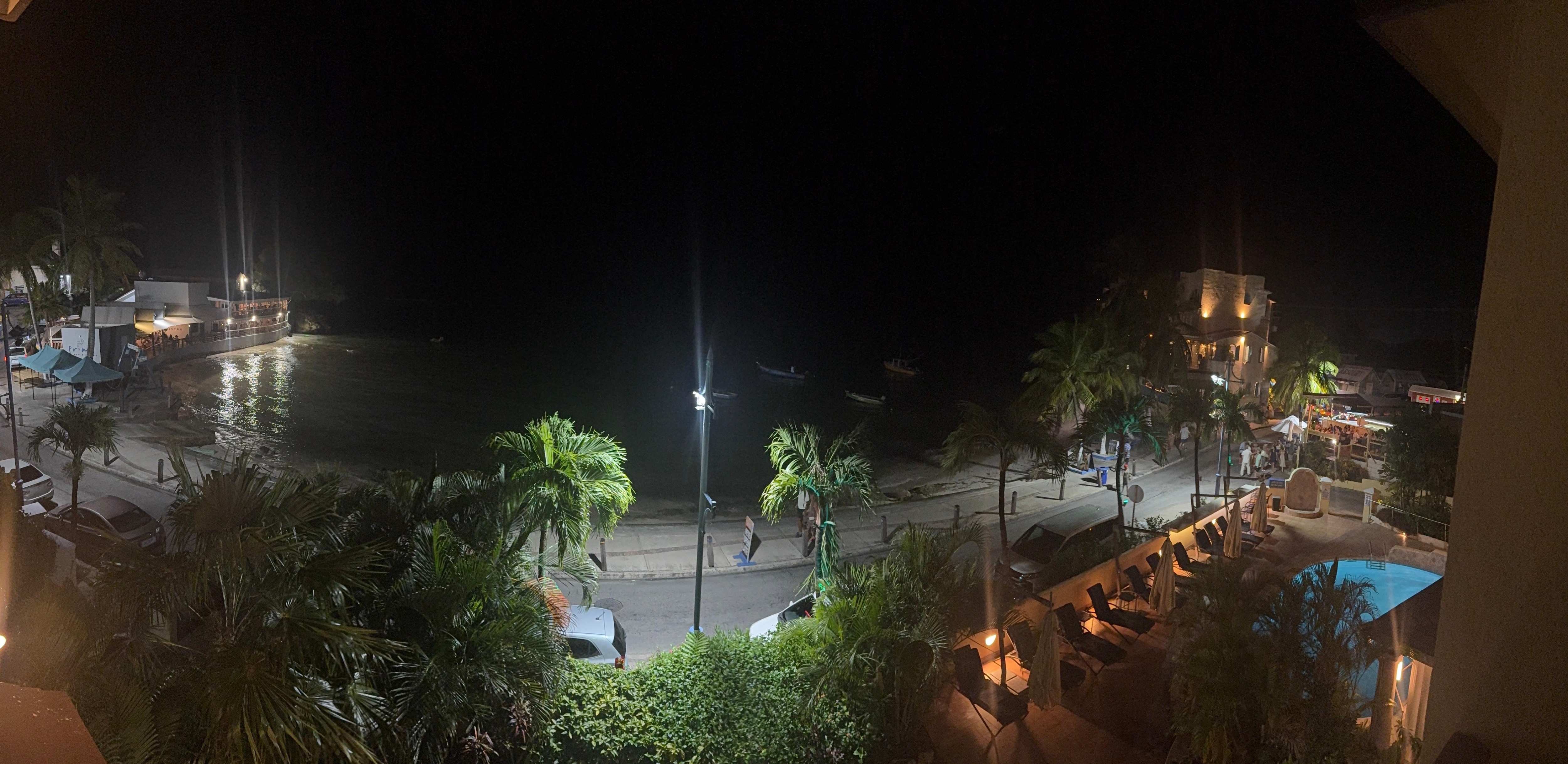 Night view from our room.