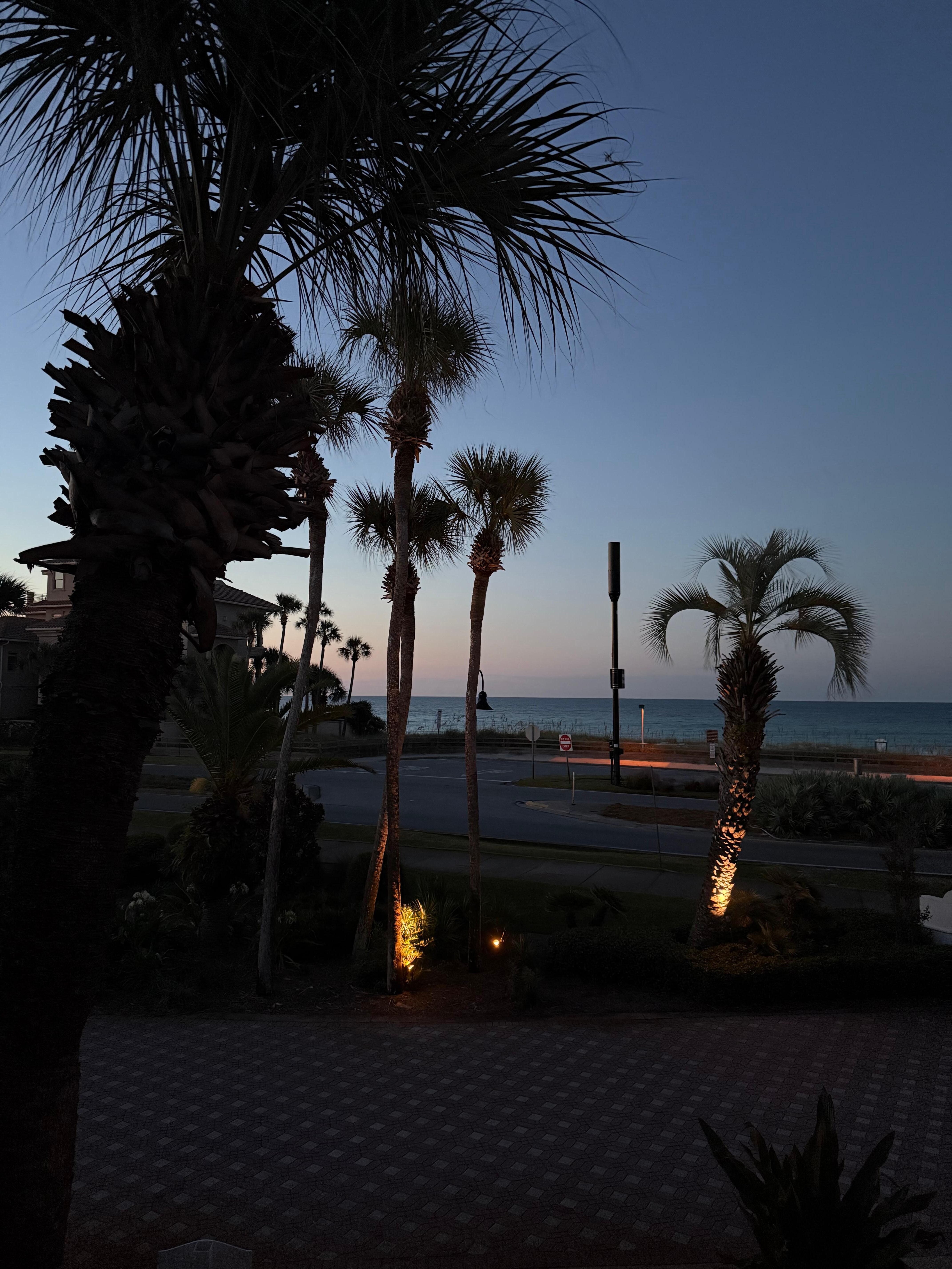 View from the front early in the morning!