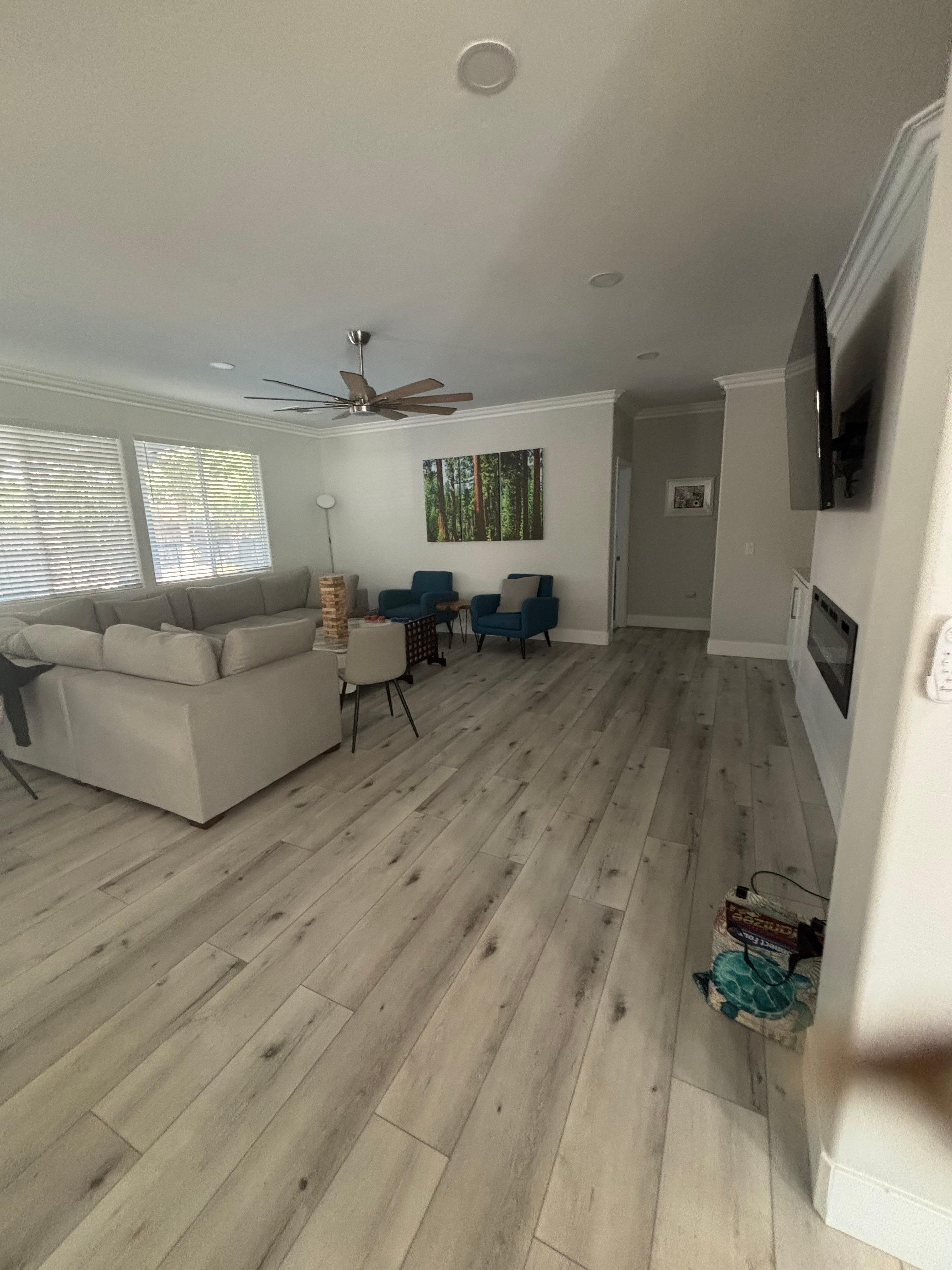 One bedroom downstairs