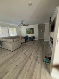 One bedroom downstairs