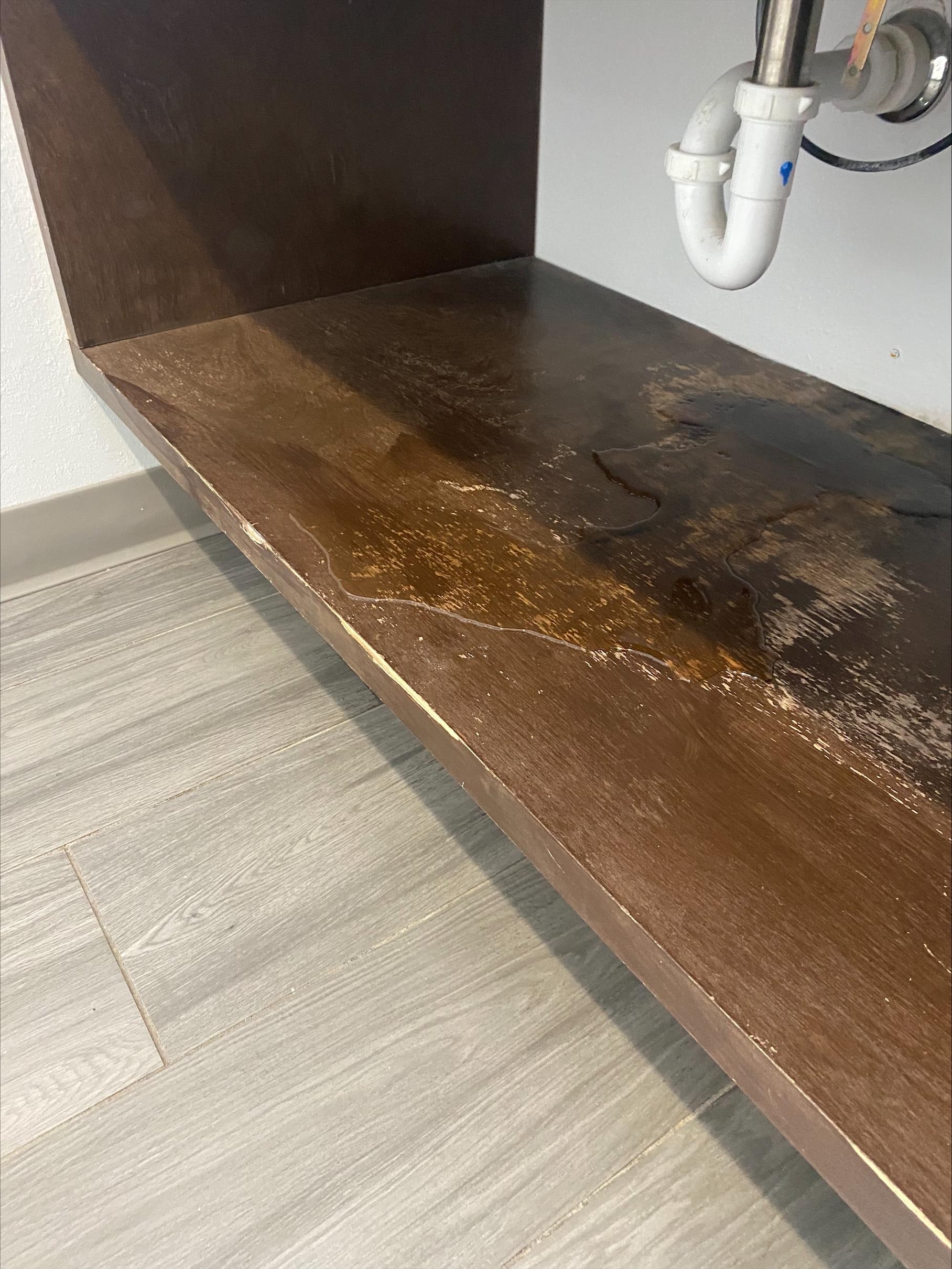 Bathroom leaking before we even used the sink