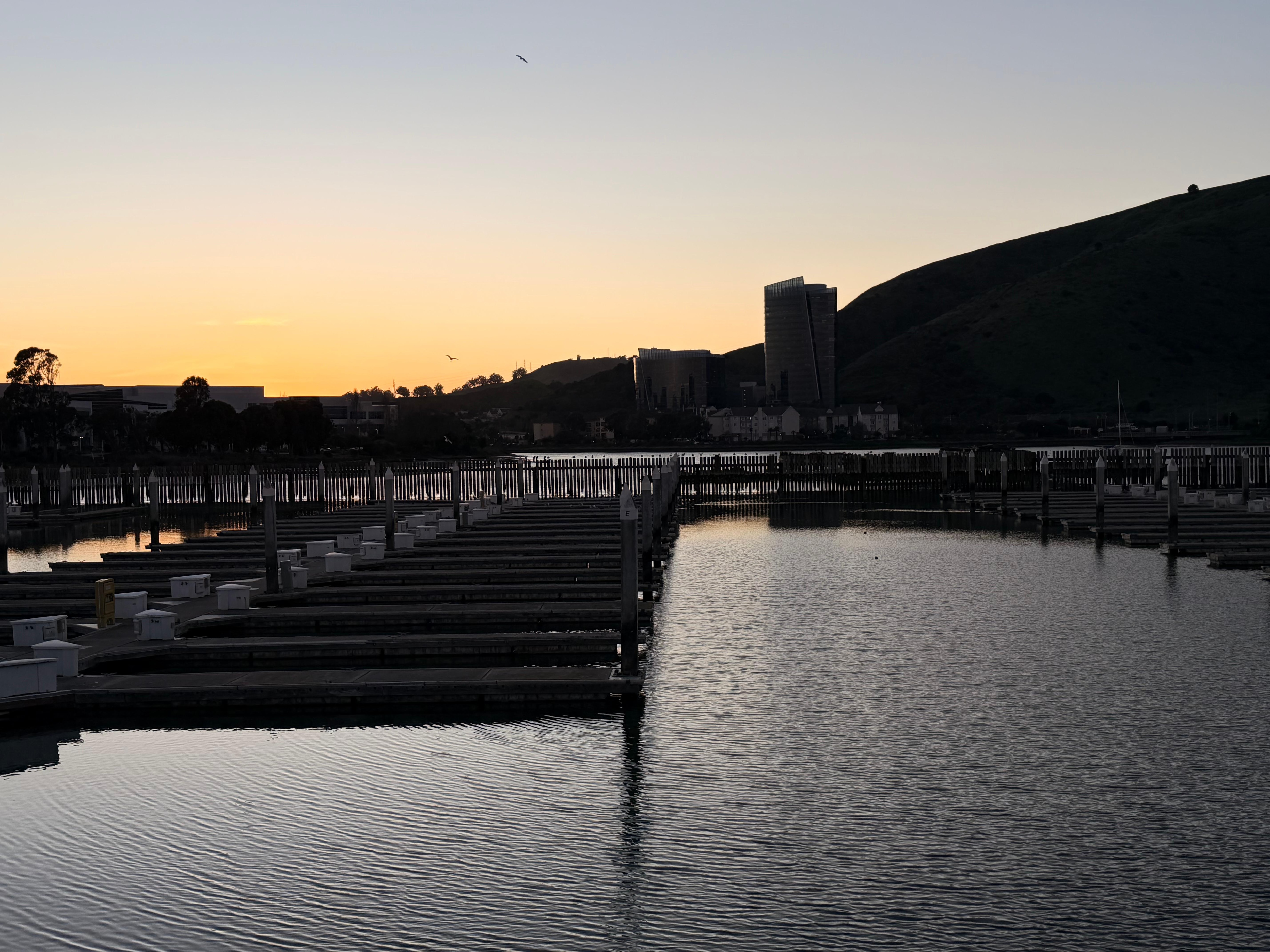Hotel view across the inlet bay