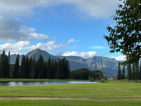 The view on the golf course walk