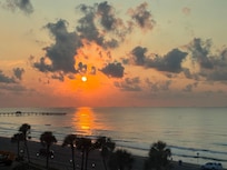 Sunrise over the Gulf.