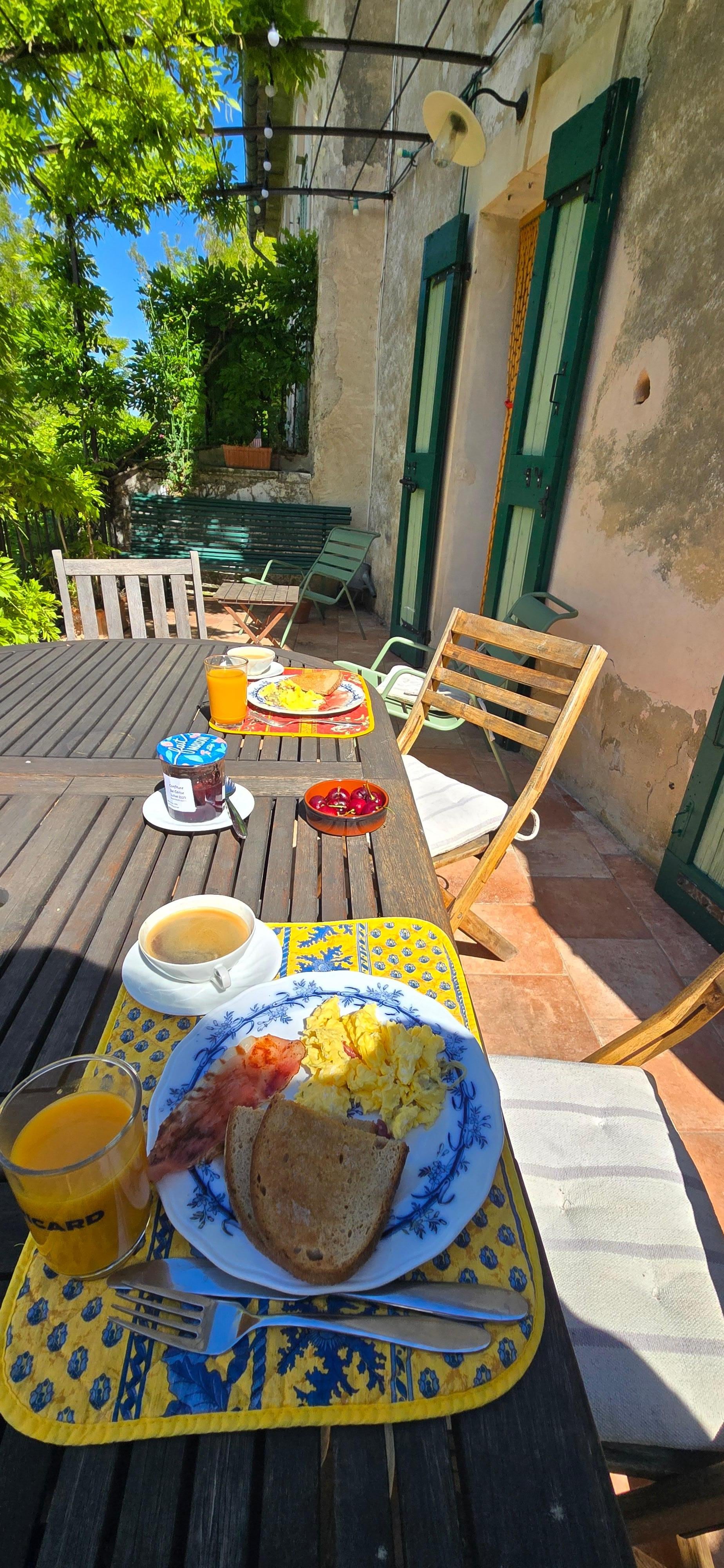 Breakfast on the terrace